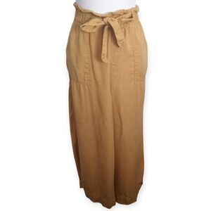 TIME & TRU MUSTARD PALAZZO CROP PANTS SZ.M EUC
